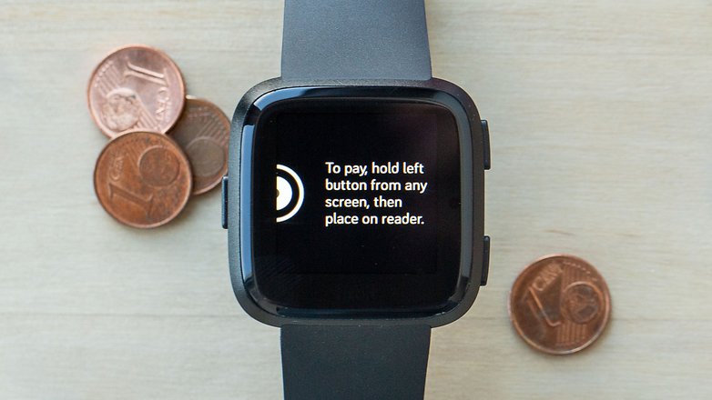 AndroidPIT fitbit versa mobile payment