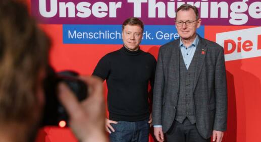 Linken-Chef schließt Koalition mit Wagenknecht-Partei in Thüringen nicht aus