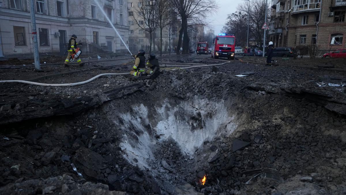 Terror in Kiew: Mehrere Verletzte bei massiven Raketenangriffen